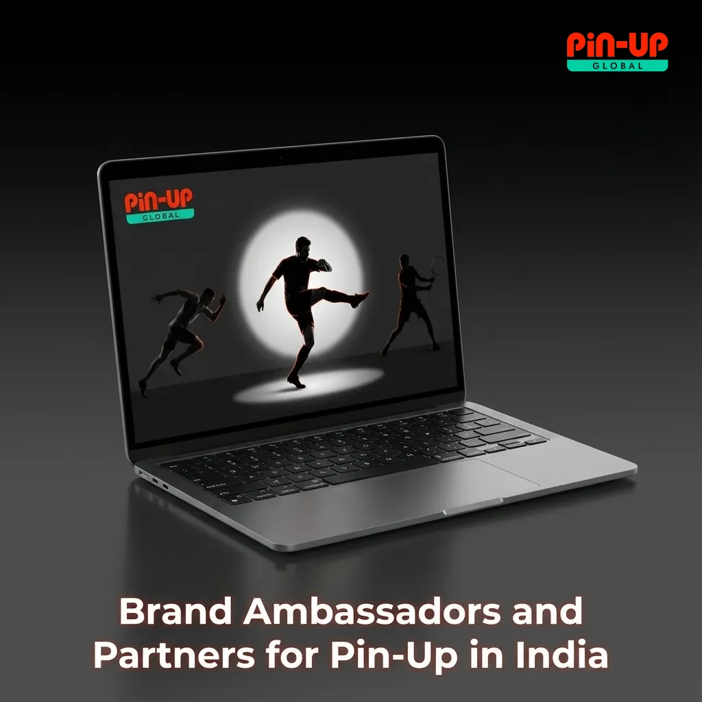 Informational graphic stating Pin-Up has no India-specific brand ambassadors or local sponsorship partners currently.