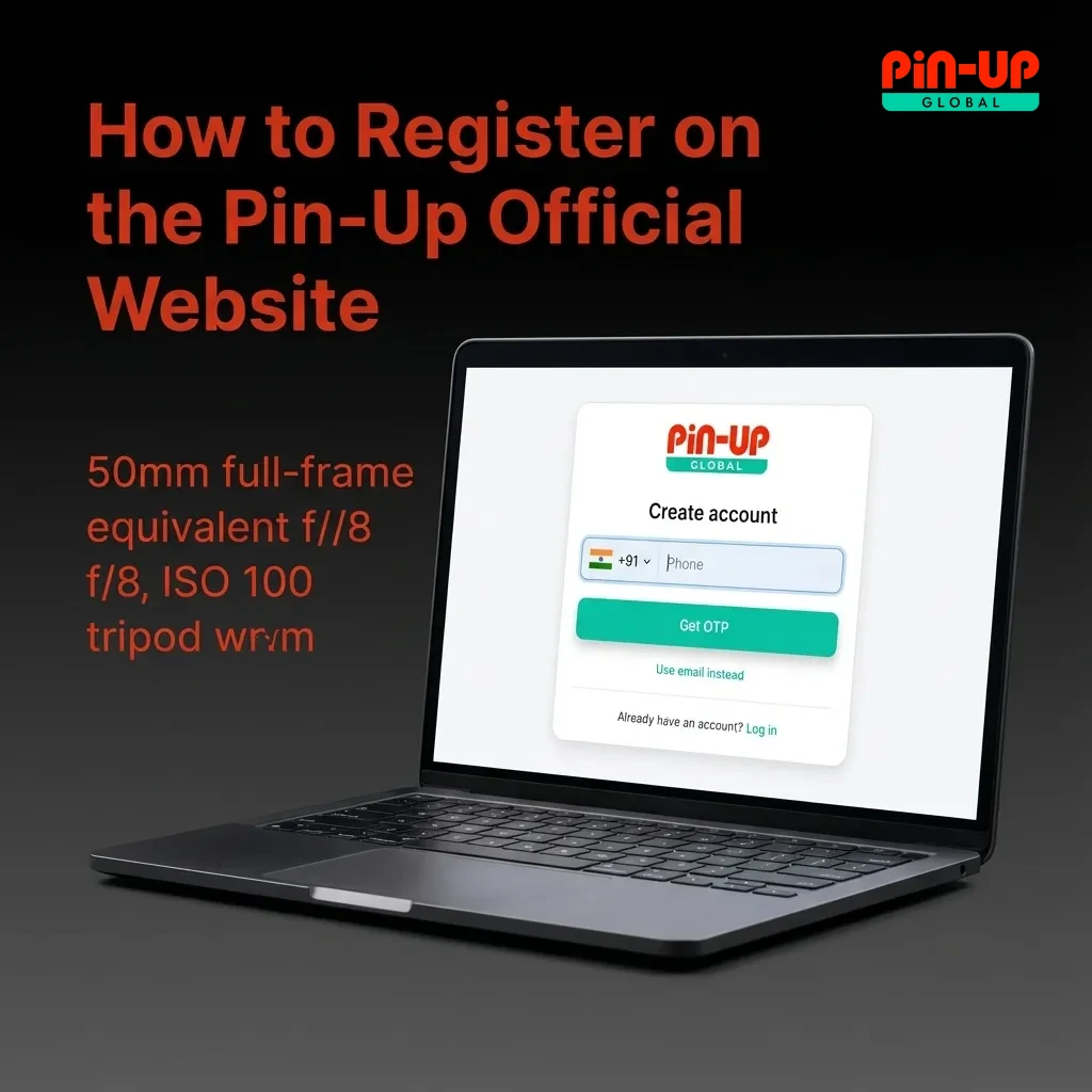 Illustrated step-by-step guide showing how to register and start betting on the Pin-Up official website