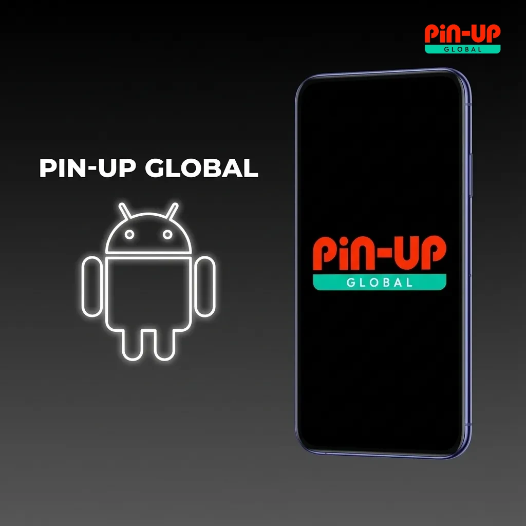 Illustration of Pin-Up Bet Android app in India with steps to download APK, install, and start live betting and casino games