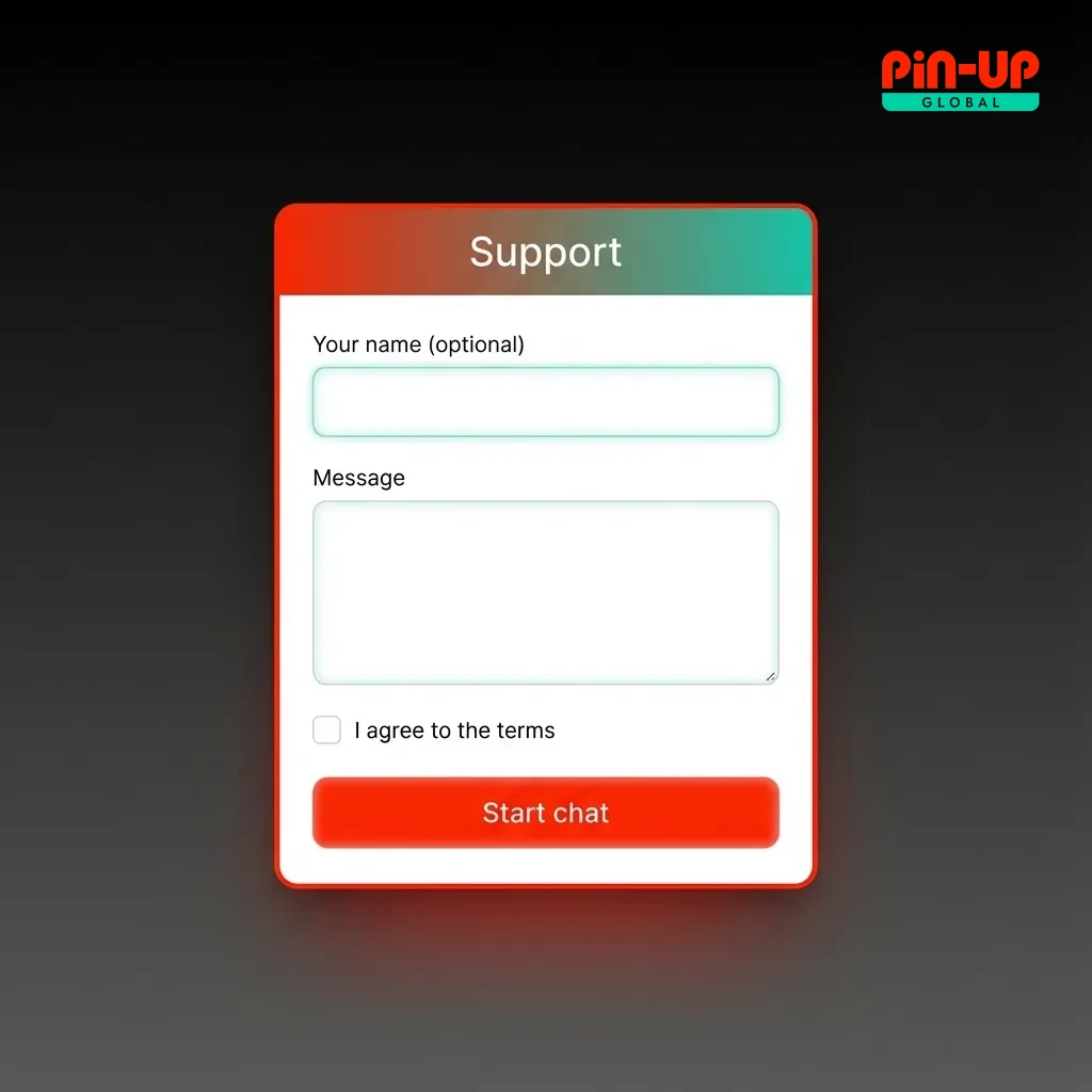 Infographic showing 24/7 India-focused customer support with live chat, email, and help centre options for Pin-Up players