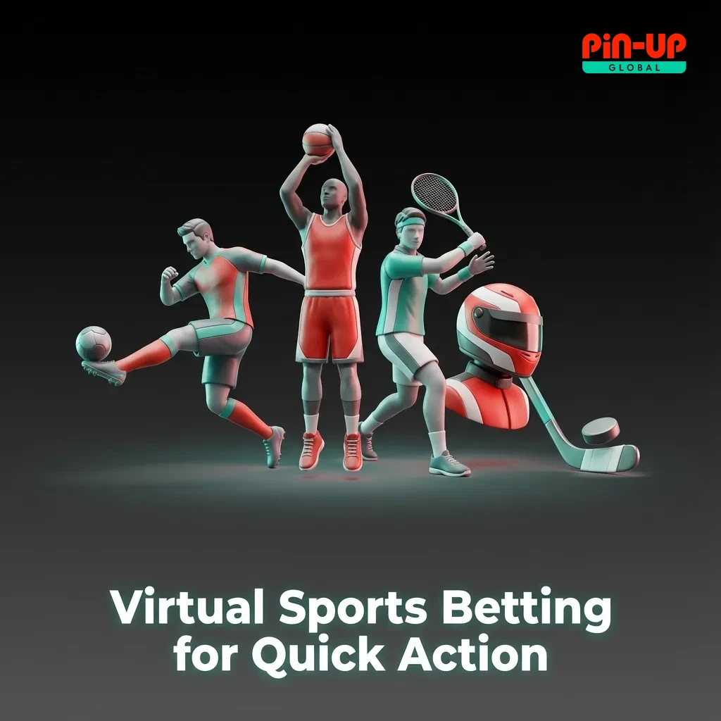 Collage of virtual football, cricket, horse and greyhound racing icons on a betting site promoting fast 24/7 virtual sports wagering
