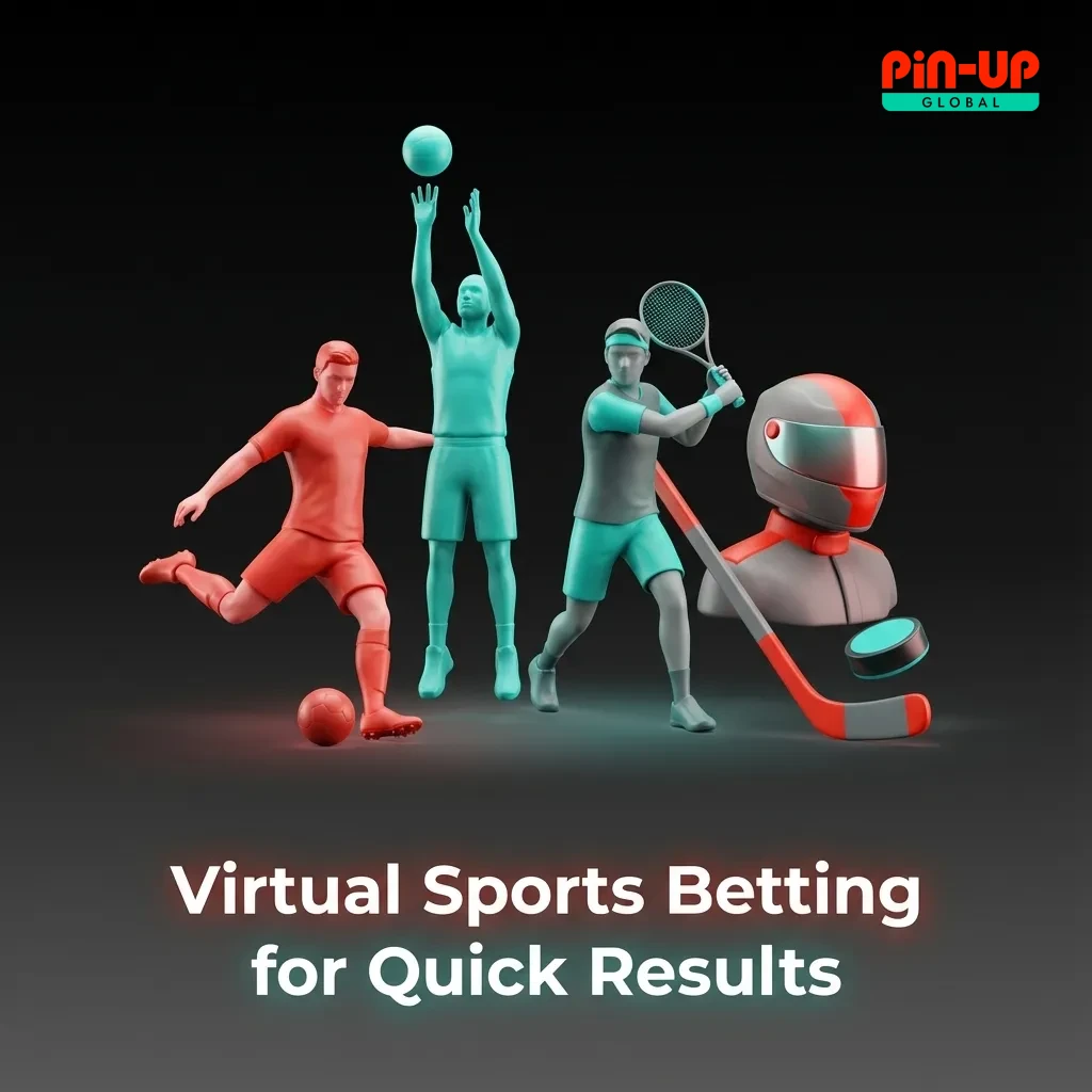 Illustration of virtual sports betting options like football, cricket, horse and greyhound racing with quick, algorithm-driven results