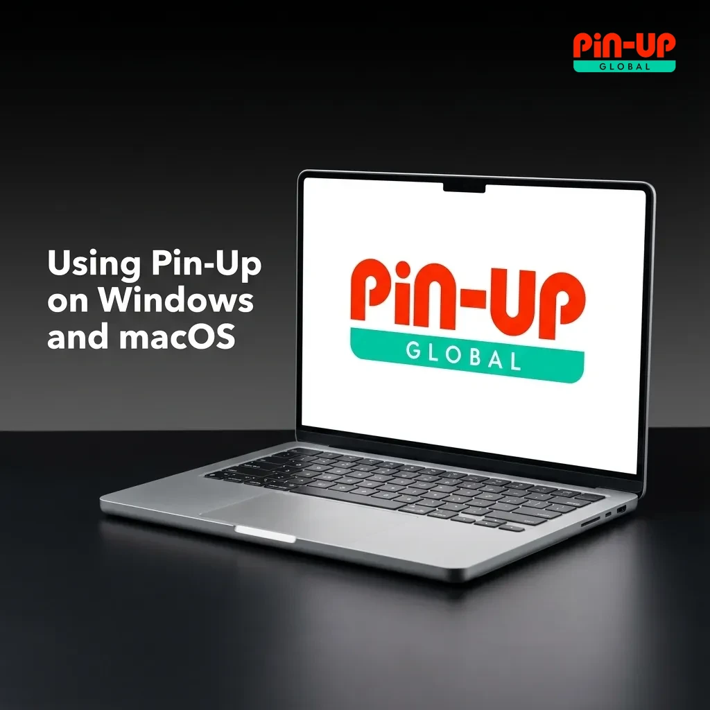 Illustration showing Pin-Up used on Windows and macOS via web browsers like Chrome, Edge, and Safari instead of a desktop app