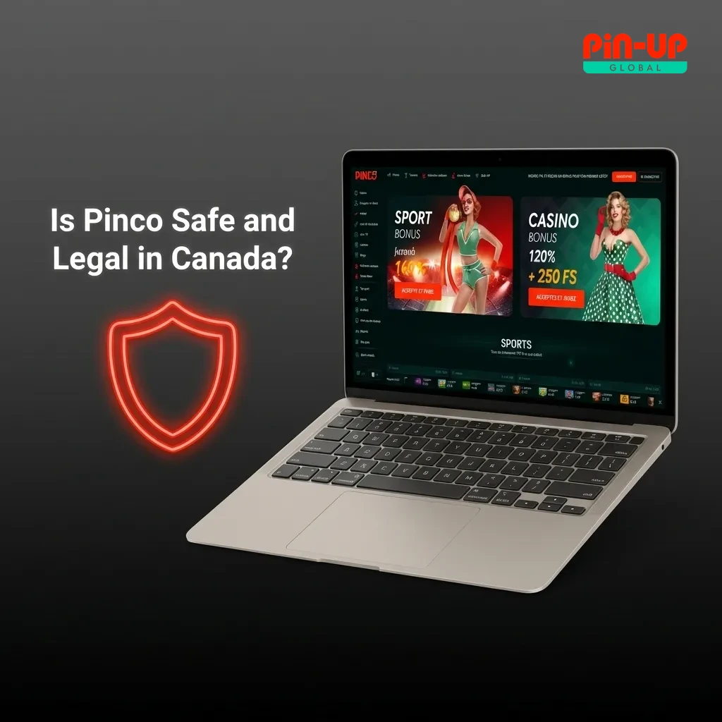 Canadian players can legally access Pinco's Curacao-licensed platform with SSL encryption and responsible gaming tools.