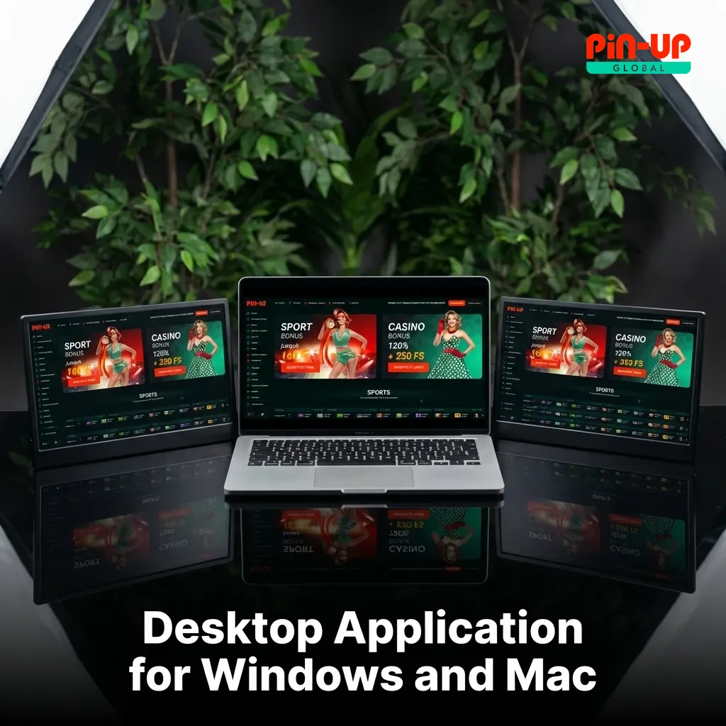 Desktop app download interface showing Windows and Mac installation options for gaming software