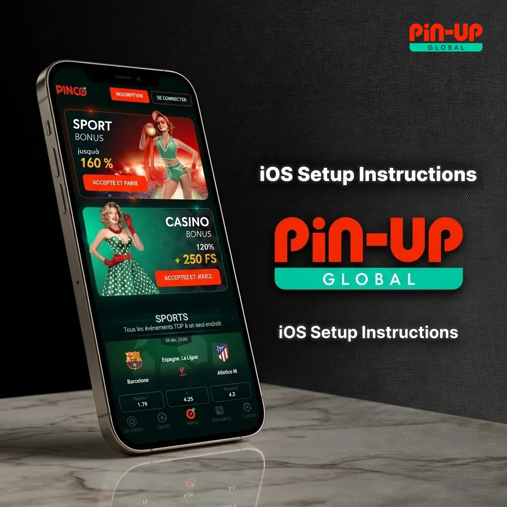 iOS app setup screen showing App Store download and installation steps for iPhone and iPad devices
