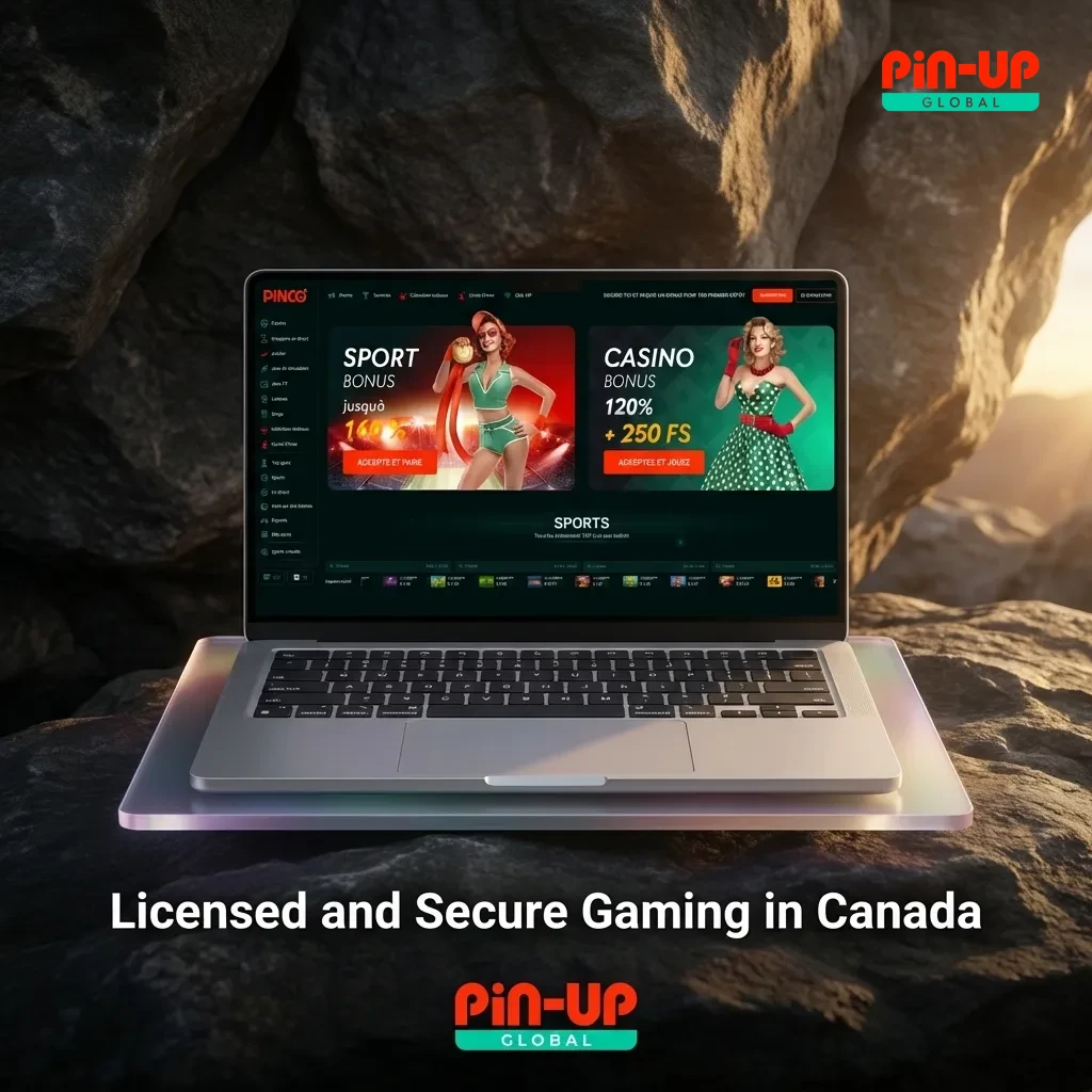 Secure online casino interface showing Curaçao license badge, SSL encryption padlock, and responsible gaming controls