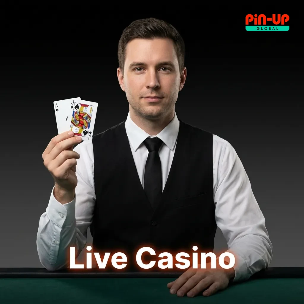 Professional live casino dealers streaming blackjack, roulette, and baccarat games in HD from studio tables with real cards.