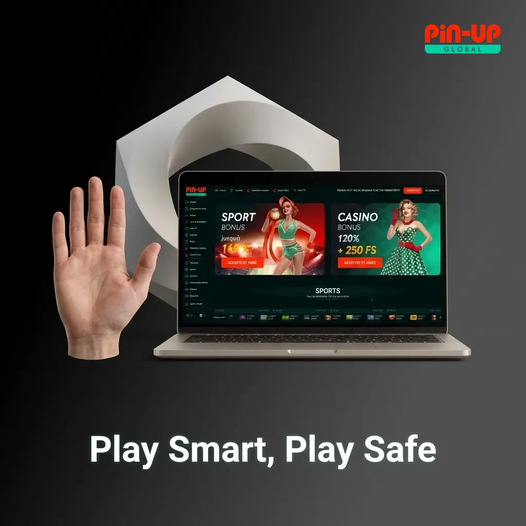 Person using smartphone with responsible gaming tools: deposit limits, timers, and self-exclusion options displayed